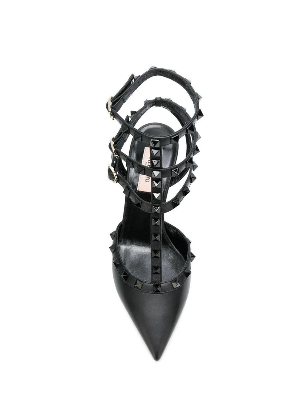 Valentino Garavani Rockstud Noir leather caged pumps